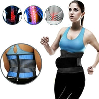 Thumbnail for Adjustable Lumbar Support Lower Waist Back Belt Brace Pain Relief for Men Women