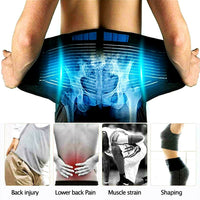Thumbnail for Adjustable Lumbar Support Lower Waist Back Belt Brace Pain Relief for Men Women