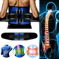Thumbnail for Adjustable Lumbar Support Lower Waist Back Belt Brace Pain Relief for Men Women