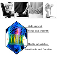 Thumbnail for Adjustable Lumbar Support Lower Waist Back Belt Brace Pain Relief for Men Women