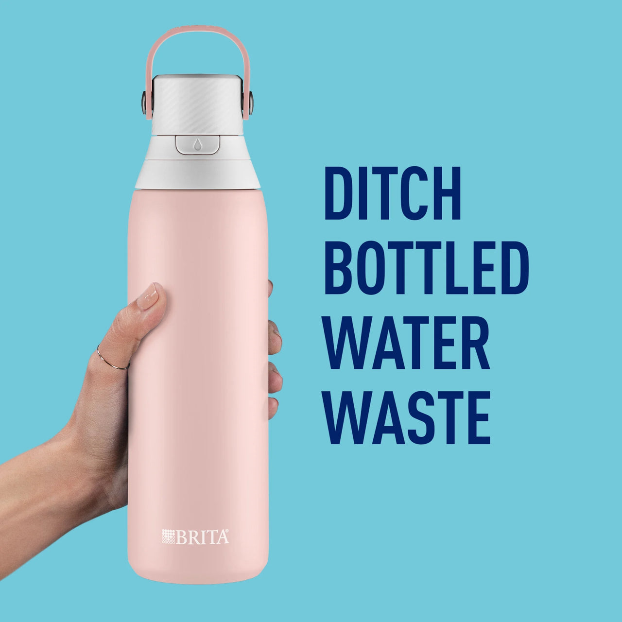 20 Oz Rose Premium Stainless Steel Leak Proof Filtered Insulated Water Bottle with Straw