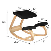 Thumbnail for Ergonomic Kneeling Chair Beech Wood Ergonomic Kneeling Office Chair Perfect for Body Shaping and Relieving Stress