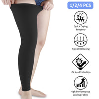 Thumbnail for Leg Brace Knee Thigh High Compression Sleeve Socks Stockings Support Pain Relief