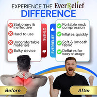 Thumbnail for Cervical Neck Traction Device - Inflatable Pillow for Alignment, Posture, Mobility (Gray)