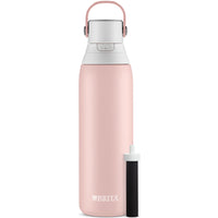 Thumbnail for 20 Oz Rose Premium Stainless Steel Leak Proof Filtered Insulated Water Bottle with Straw