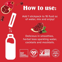 Thumbnail for Hydration Electrolyte Drink Mix Packets, Keto Sugar-Free Cherry Pomegranate 20 Ct