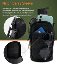 Thumbnail for Half Gallon 64Oz Water Bottle with Straw Lid Filter System + Carrying Strap Bag