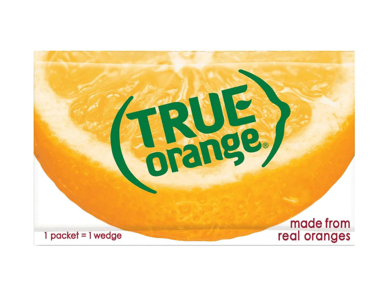 (100 Packets) True Orange Sugar Free, On-The-Go, Caffeine Free Powdered Drink Mix