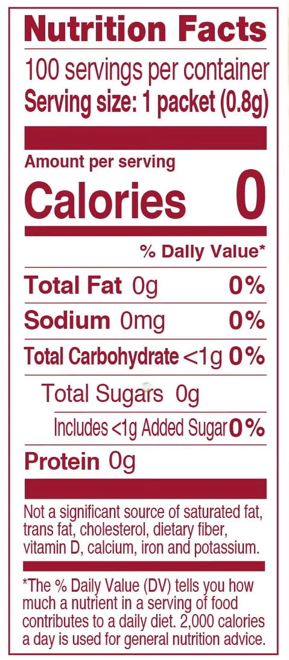 (100 Packets) True Orange Sugar Free, On-The-Go, Caffeine Free Powdered Drink Mix