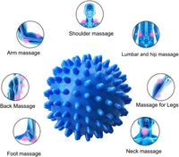 Thumbnail for Professional Massage Balls Foot Ball Foot Massager Spiky Roller for Deep Tissue Trigger Point Plantar Fasciitis Reflexology Stress Therapy Myofascial Release, Blue(2 Pack)
