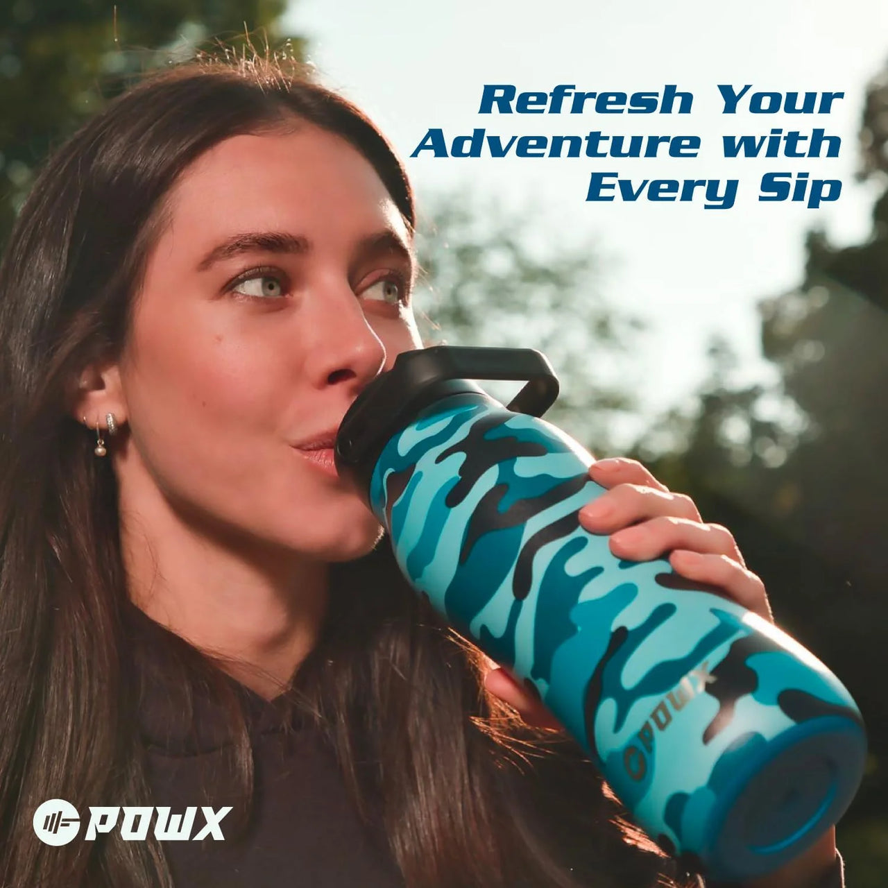 Stainless Steel Water Bottle with Straw – 24 Oz. Sports Water Bottle Insulated for Hot & Cold Drinks – Spout Lid & 2-In-1 Straw & Sip Insulated Water Bottles Lid – Water Flask