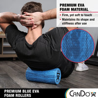 Thumbnail for Cando Blue Marble High Density EVA Foam Roller for Muscle Restoration, Massage Therapy, Sport Recovery, and Physical Therapy. 6