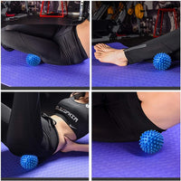 Thumbnail for Professional Massage Balls Foot Ball Foot Massager Spiky Roller for Deep Tissue Trigger Point Plantar Fasciitis Reflexology Stress Therapy Myofascial Release, Blue(2 Pack)