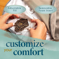 Thumbnail for Meditation Cushion - Comfortable Floor Pillow - Traditional Tibetan Meditation Pillow with Beautiful Velvet Cover - Large Floor Cushion Seating for Adults - Premium Yoga Buckwheat Bolster