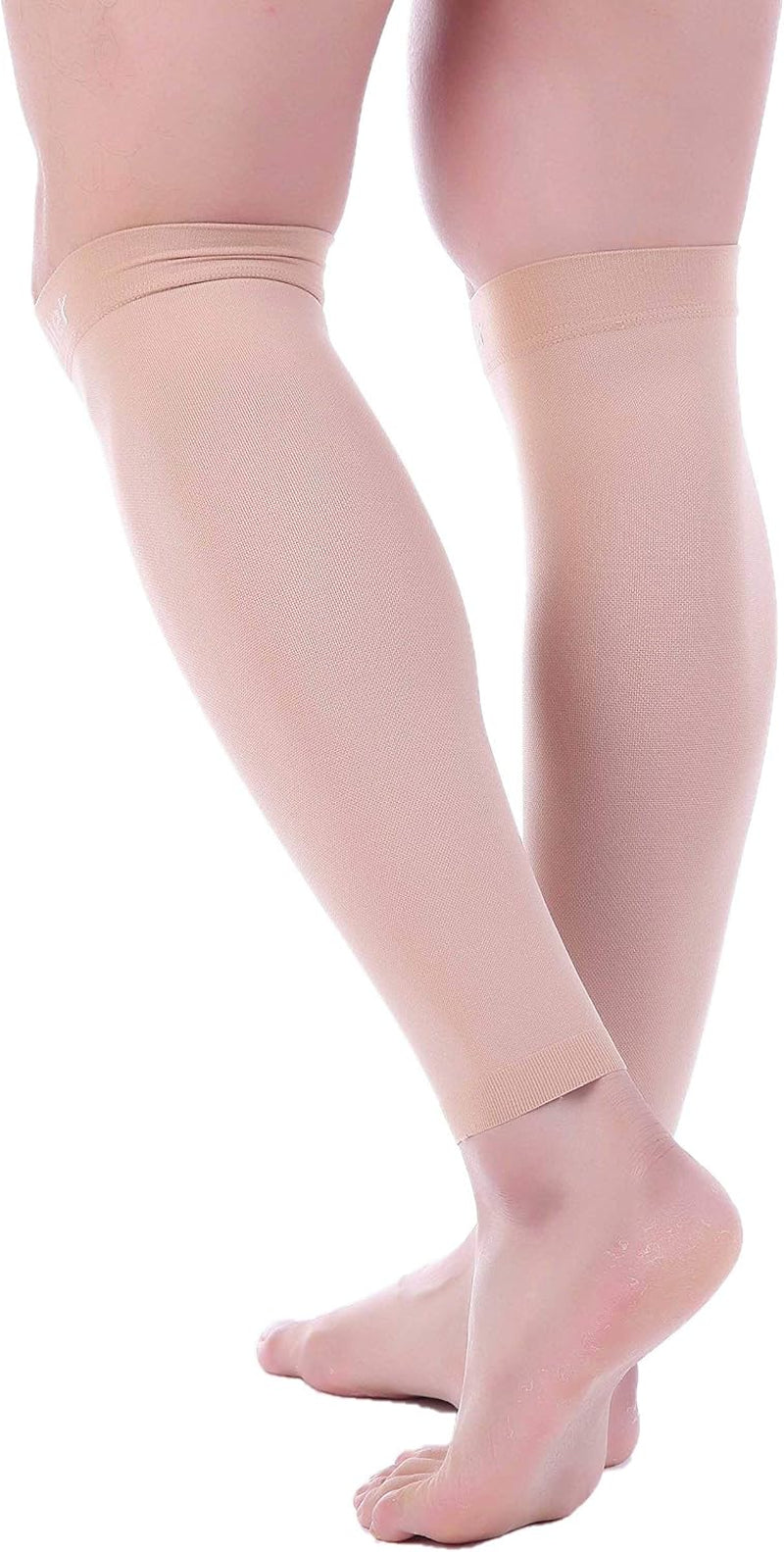 Compression Calf Sleeve for Men & Women – 20-30Mmhg Graduated Support for Running, Shin Splints, Calf Strain – Knee High, Small to 6XL plus Size