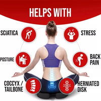 Thumbnail for Seat Cushion and Lumbar Support Pillow for Office Chair, Memory Foam Car Seat Cushions Back Support Pillows, Help Relieve Pain of Back, Lumbar, Tailbone and Sciatic Nerve (Black)