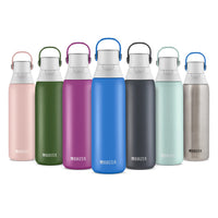 Thumbnail for 20 Oz Rose Premium Stainless Steel Leak Proof Filtered Insulated Water Bottle with Straw