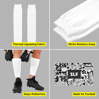 Thumbnail for Football Leg Sleeves [1 Pair] - for Adult & Youth - Calf Compression Sleeves for Men and Boys