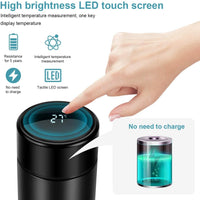 Thumbnail for Water Bottle with LED Temperature Display,Double Walled Vacuum Insulated Water Bottle,Stainless Steel Sports Automotivetravel Mug