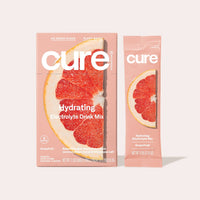 Thumbnail for Plant Based Electrolyte Mix | Powder for Dehydration Relief | Made with Coconut Water | Non-Gmo | No Added Sugar | FSA & HSA | Vegan | Box of 8 Packets - Grapefruit