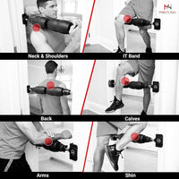 Thumbnail for - Stand up Door Mounted Smooth Foam Roller for Soft Tissue Massage & Muscle Recovery for Exercise, Includes 1 Trigger Point Attachments