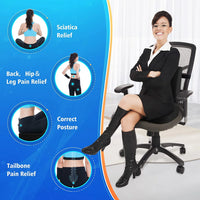 Thumbnail for Seat Cushion and Lumbar Support Pillow for Office Chair, Memory Foam Car Seat Cushions Back Support Pillows, Help Relieve Pain of Back, Lumbar, Tailbone and Sciatic Nerve (Black)