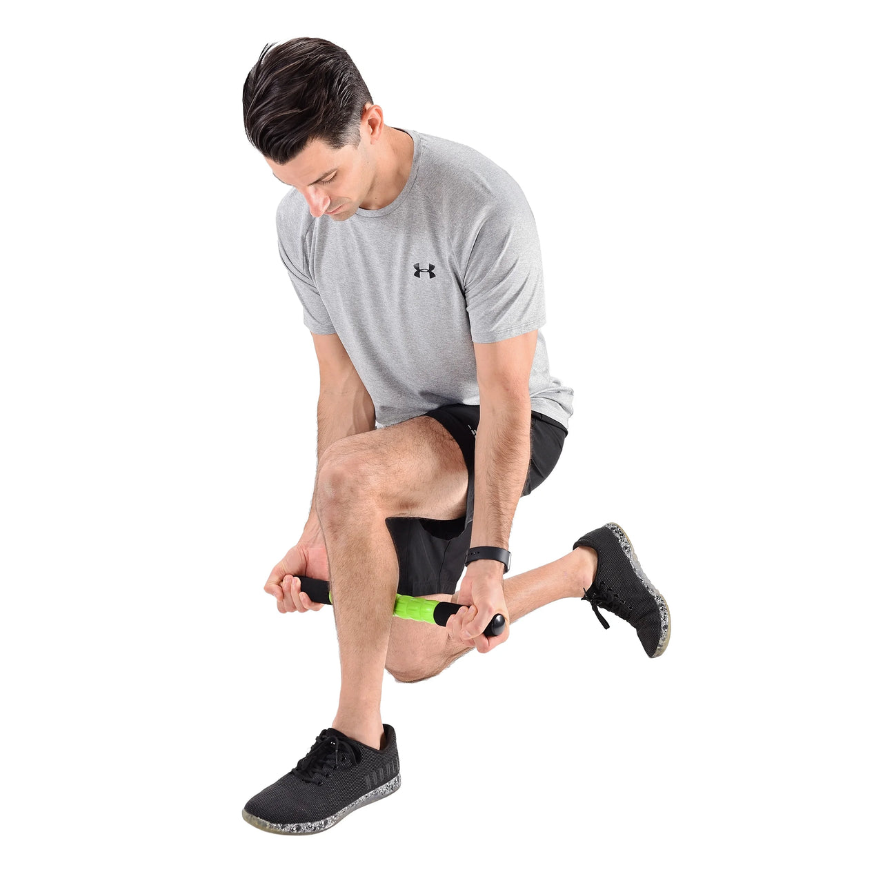Rolling Massage Stick, Black/Green