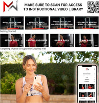 Thumbnail for - Stand up Door Mounted Smooth Foam Roller for Soft Tissue Massage & Muscle Recovery for Exercise, Includes 1 Trigger Point Attachments