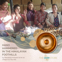 Thumbnail for Tibetan Singing Bowl Set by  — Hand Hammered Lingam Meditation Sound Bowl — Yoga, Chakra Balancing, Mindfulness, Stress and Anxiety Relief