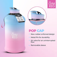 Thumbnail for Insulated Water Bottle 2.2 L Black Neoprene with Carry Handle & Leakproof Cap
