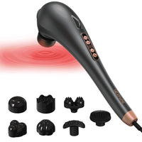 Thumbnail for Rechargeable Handheld Massager, Corded Deep Tissue Shiatsu Massager for Neck, Back, Shoulders, Legs, Relieve Fatigue