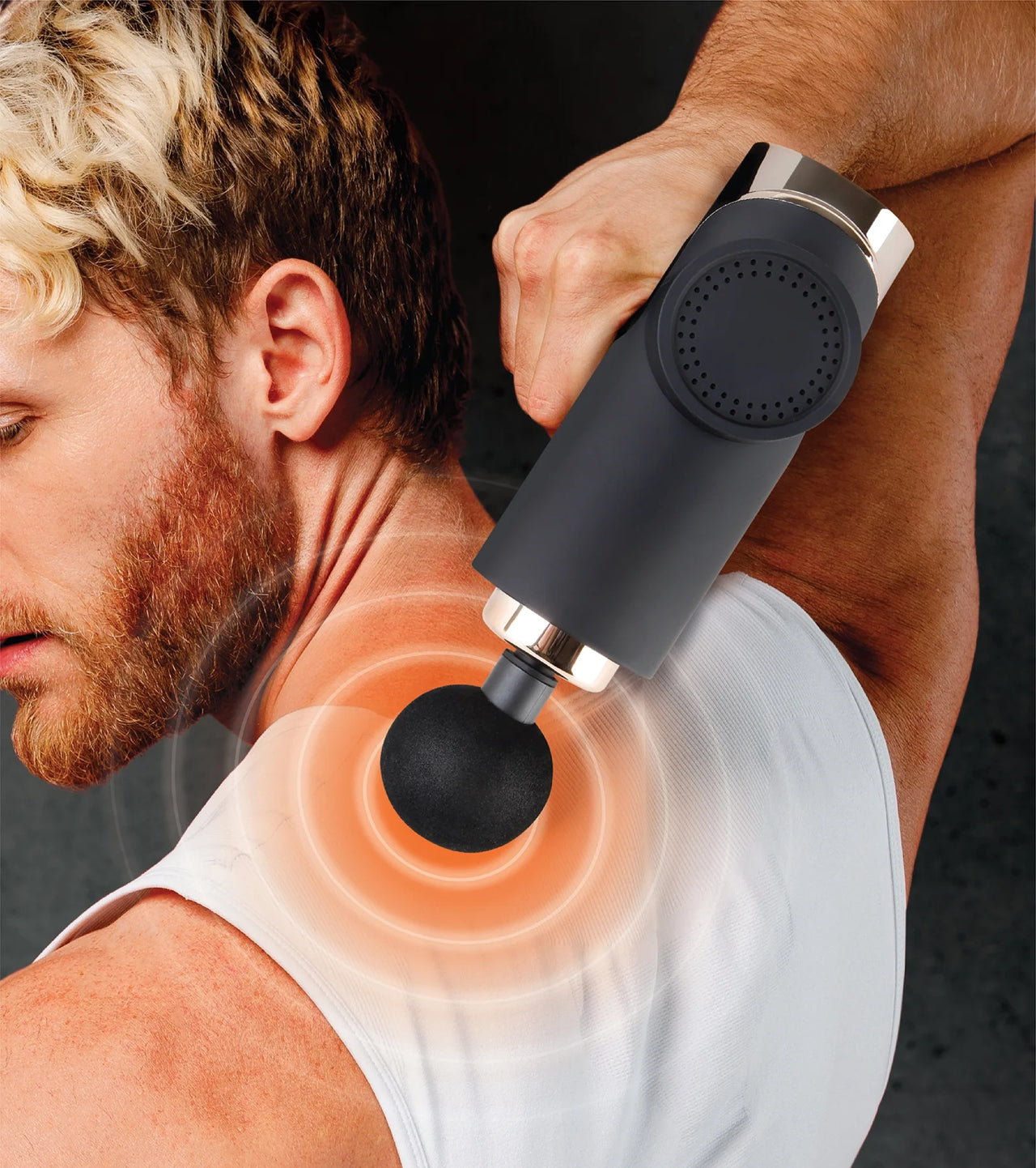 Power Pulse Deep Tissue Percussion Muscle Massager - Touch Control, 3 Modes, 99 Speeds & 10 Attachments