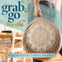 Thumbnail for Meditation Cushion - Comfortable Floor Pillow - Traditional Tibetan Meditation Pillow with Beautiful Velvet Cover - Large Floor Cushion Seating for Adults - Premium Yoga Buckwheat Bolster