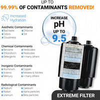 Thumbnail for Alkaline Water Filter Bottle for Travel, Camping, Hiking, Backpacking, Emergency, Survival | Removes up to 99.99% of Harmful Contaminants, 9.5Ph, Protects the Nutrient & Mineral Value, Made in USA