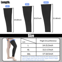 Thumbnail for Leg Brace Knee Thigh High Compression Sleeve Socks Stockings Support Pain Relief