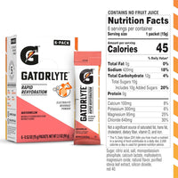 Thumbnail for Gatorlyte Rapid Rehydration Watermelon Flavor, Powdered Energy Drink Mix, 0.52 Oz, 6 Count Packets